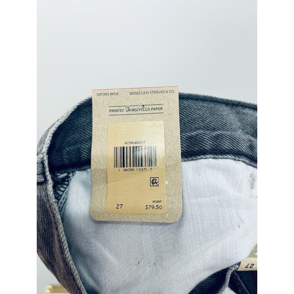 Levi's Jeans Grey Sz 27 Women’s Low Pro Straight Leg Mid Rise Paint Splatter New - Picture 9 of 9